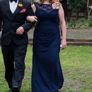 Mori Lee mother of the bride dress 16 blue